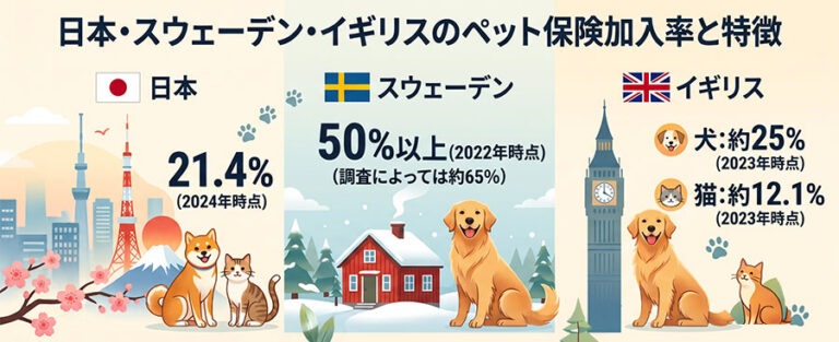 日本のペット保険の加入率